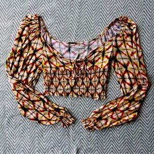 Urban Outfitters | Tie Dye | Cropped | Off the shoulder | Size L